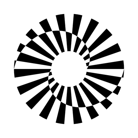 Circle rotation design element. Abstract design. Vector art.のイラスト素材