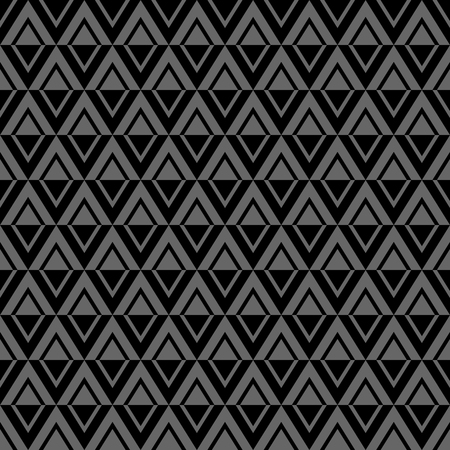Seamless diamonds pattern. Black and gray geometric texture. Vector art.のイラスト素材