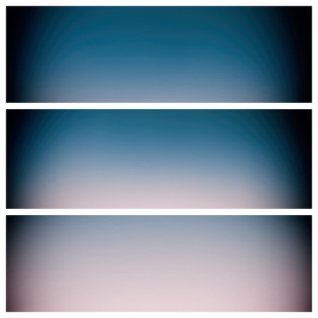 Set of horizontal banners. Abstract backgrounds. Illustration.の写真素材