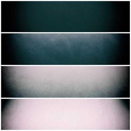 Set of horizontal banners. Abstract backgrounds. Illustration.の写真素材
