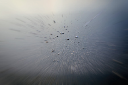 Movement effect. Diminishing perspective. Abstract futuristic background.の写真素材