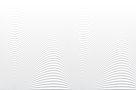 White wavy lines background. Abstract striped texture. Vector art.のイラスト素材