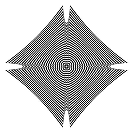 Abstract geometric design element. Striped lines pattern. Vector illustration.のイラスト素材