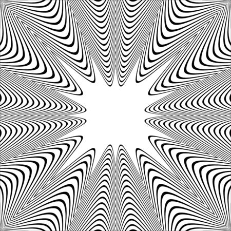 Wavy lines pattern. White textured background. Vector art.のイラスト素材