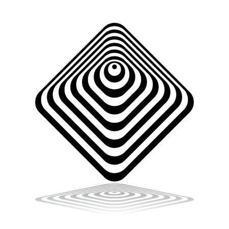 Abstract geometric icon. Design element. Vector art.のイラスト素材