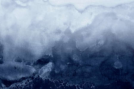 Old weathered damaged blue wall. Grunge texture.の写真素材