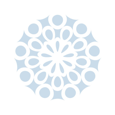 Abstract decorative circle pattern. Vector art.のイラスト素材