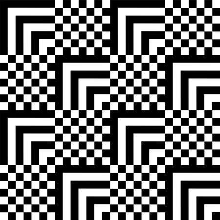Abstract seamless geometric checked pattern. Vector art.のイラスト素材