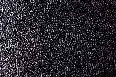 Leather with dressed texture. Abstract black background.の写真素材