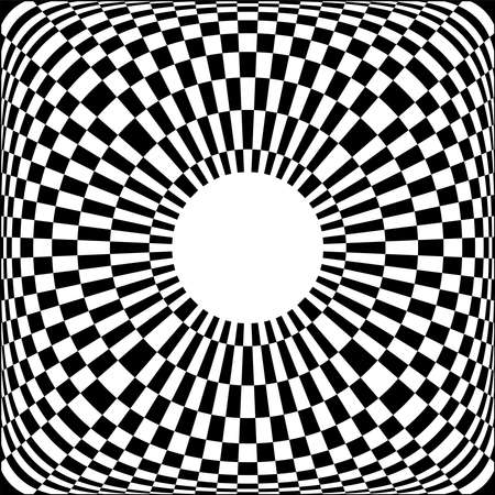 Abstract geometric pattern with 3D illusion effect. Vector art.のイラスト素材