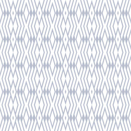 Seamless geometric diamonds and zig zag lines pattern and texture. Vector art.のイラスト素材