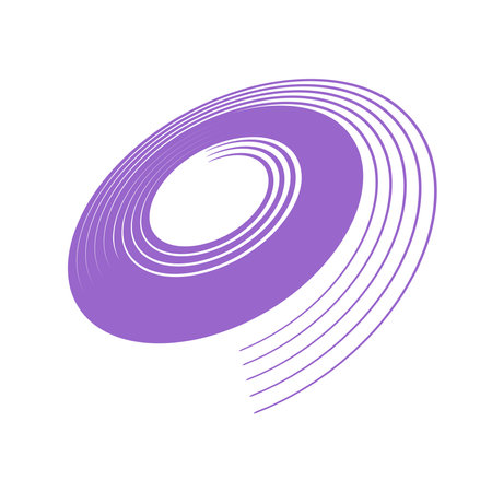 Spiral Design Element. Abstract Swirl Icon. Vector Art.のイラスト素材