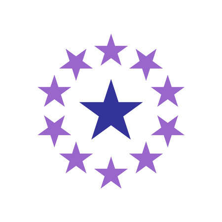 Stars Circular Icon. Design Element. Vector Art.