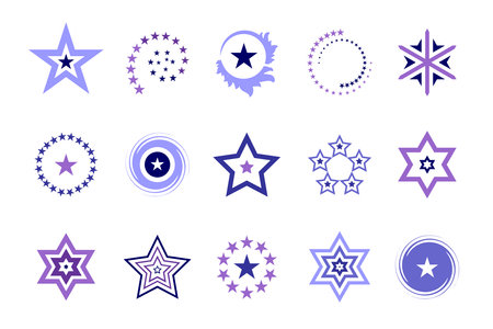 Stars Icons. Design Elements Set. Vector Art.のイラスト素材