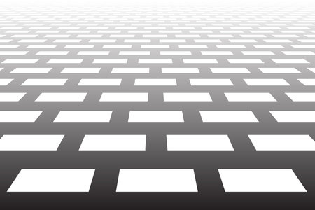 Geometric Pattern in Diminishing Perspective View. Abstract Textured Background. Vector Art.のイラスト素材