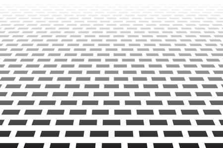 Geometric Pattern in Diminishing Perspective View. Abstract Textured Background. Vector Art.のイラスト素材