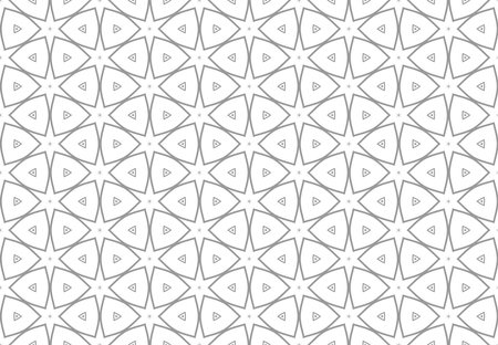 Abstract Seamless Geometric Pattern. Light Grey and White Texture. Vector Art.のイラスト素材