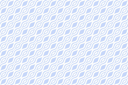 Abstract Seamless Geometric Wavy Lines Blue Pattern. Vector Art.のイラスト素材