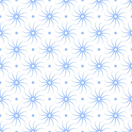 Abstract Seamless Light Blue and White Pattern. Vector Art.のイラスト素材
