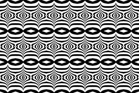 Abstract Seamless Pattern. Black and White Texture. Vector Art.のイラスト素材