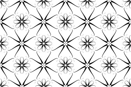 Abstract Seamless Floral Pattern and Texture. Vector Art.のイラスト素材