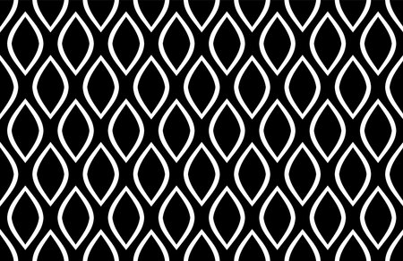 Abstract Seamless Black and White Pattern. Vector Art.のイラスト素材