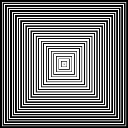 Abstract Geometric Halftone Square Lines Pattern. Black and White Textured Background. Vector Art.のイラスト素材