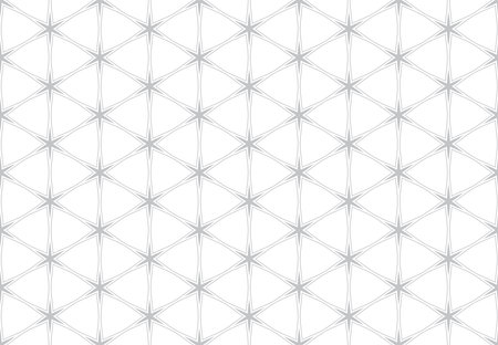 Abstract Seamless Geometric Pattern. Light Gray and White Texture. Vector Art.のイラスト素材