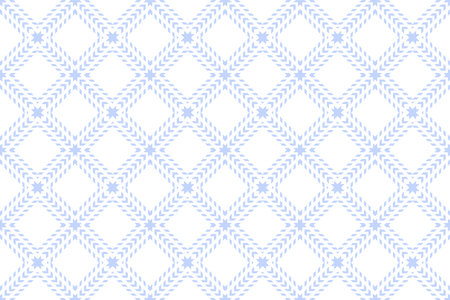 Abstract Seamless Geometric Checked Light Blue Pattern. Vector Art.のイラスト素材