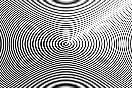 Concentric Oval Lines Pattern. Abstract Textured Background. Vector art.のイラスト素材