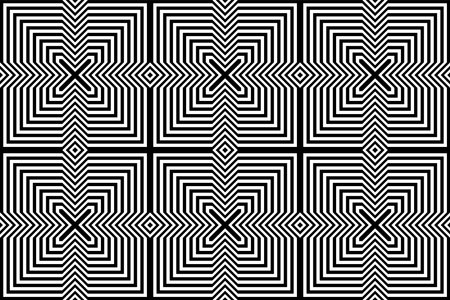Abstract Seamless Geometric Checked Pattern. Black and White Texture. Vector Art.のイラスト素材