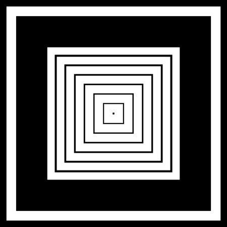 Abstract Geometric Square Lines Pattern. Black and White Background. Vector Art.のイラスト素材