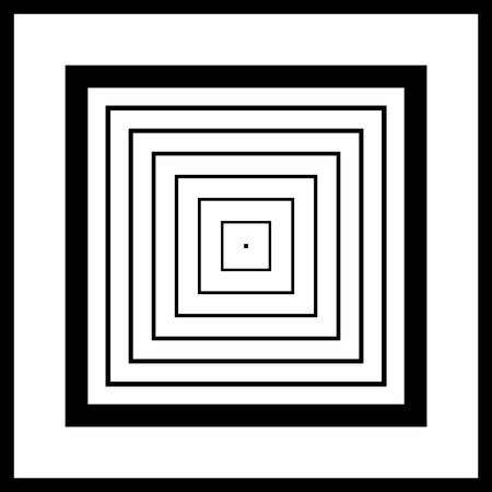 Abstract Geometric Square Lines Pattern. Black and White Background. Vector Art.のイラスト素材