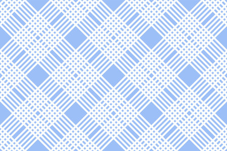 Abstract Seamless Geometric Checked Light Blue Pattern. Vector Art.のイラスト素材