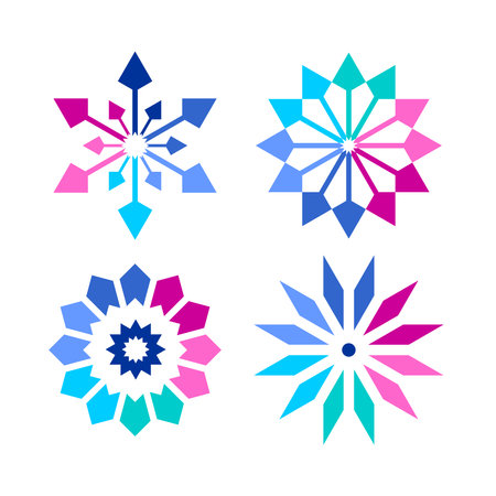 Abstract Icons. Design Elements Set. Vector Art.のイラスト素材