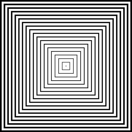Abstract Geometric Square Lines Halftone Pattern. Black and White Textured Background. Vector Art.のイラスト素材