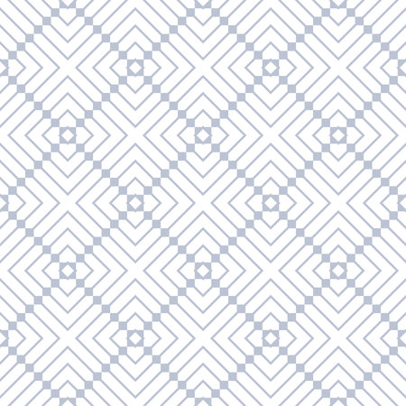 Abstract Seamless Geometric Checked Pattern. Vector Art.のイラスト素材