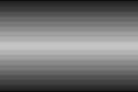 Abstract Halftone Black and White Striped Textured Background. Horizontal Parallel Straight Lines Texture. Vector Art.のイラスト素材