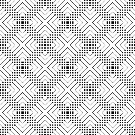 Abstract Seamless Geometric Checked Pattern and Texture. Vector Artのイラスト素材