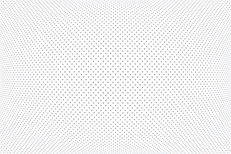 Abstract Convex Dots Pattern. 3D White Textured Background. Vector Art.のイラスト素材