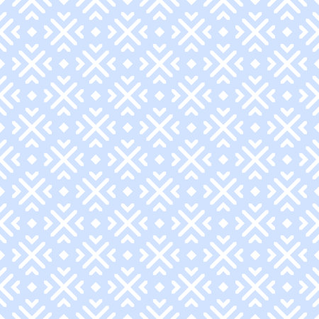 Abstract Seamless Geometric Light Blue Pattern. Vector Art.のイラスト素材