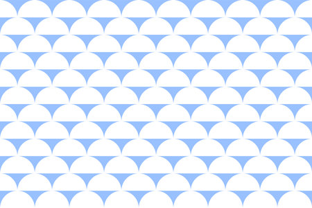 Abstract Seamless Geometric Light Blue and White Pattern. Vector Art.のイラスト素材