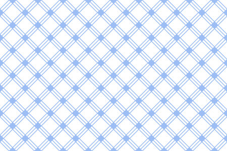 Abstract Seamless Geometric Diagonal Checked Light Blue Pattern. Vector Art.のイラスト素材