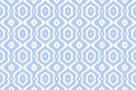 Abstract Seamless Geometric Light Blue and White Pattern. Vector Art.のイラスト素材