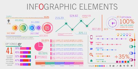 Infographic template. Concept business illustration Vector.のイラスト素材