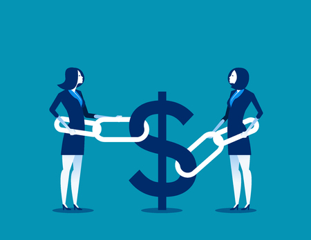 Business financial issues. Concept business finance vector illustration.のイラスト素材