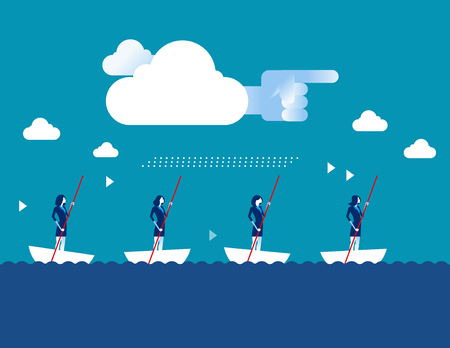 Guide. Business and direction. Concept business business  illustration.のイラスト素材