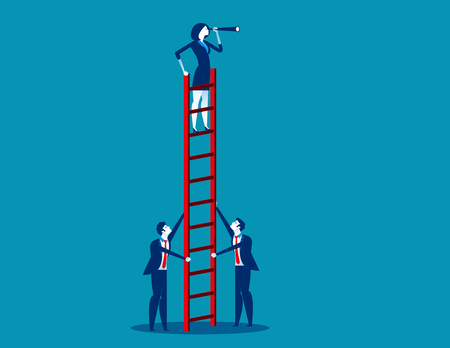 Business team working. Concept business vector illustration.のイラスト素材