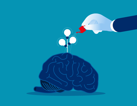 Manager ideas watering. Concept business vector illustration.のイラスト素材