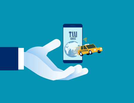 Small  transport online service project. Concept business vector illustration.のイラスト素材